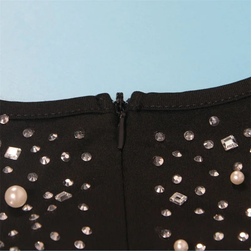Sequin Rhinestone Bodycon Dress For Party Night Club