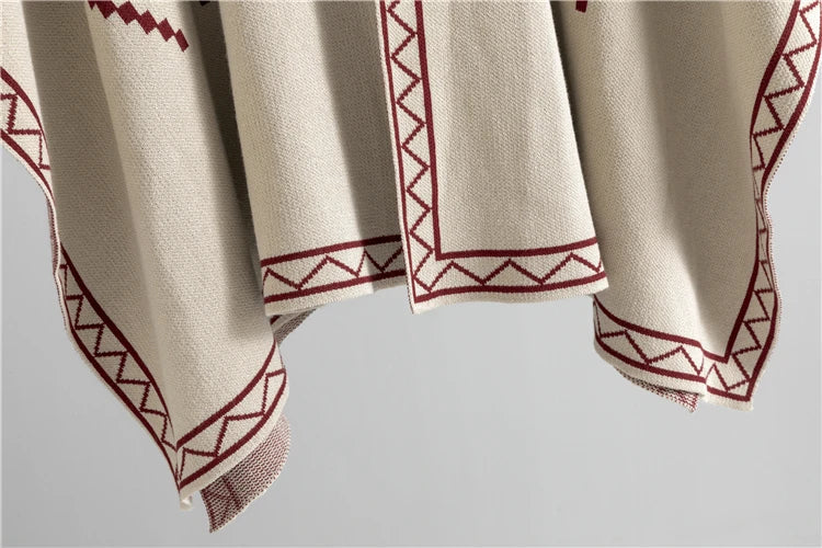 Cozy Knit Shawl Pants Set for Women with Elegant Turtleneck Sweater and Wide Leg Trousers