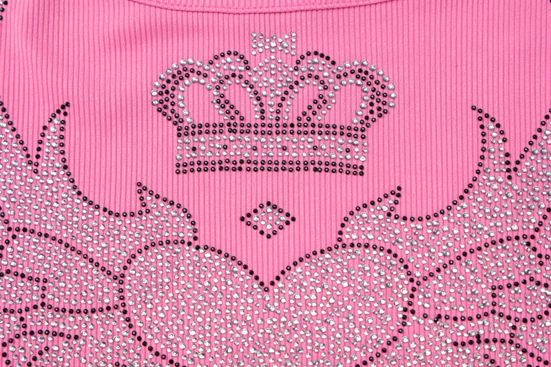 Pink Sequin Sleeveless Mini Dress For Women Party Streetwear