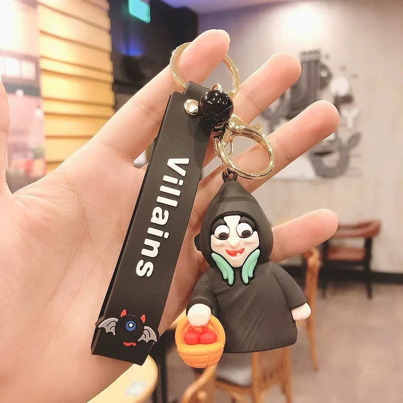Villain Keychain Maleficent Evil Queen Cruella Bag Pendant