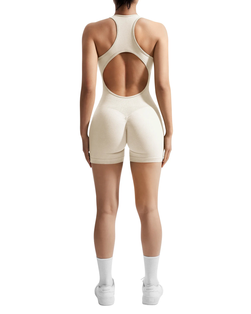 Sleeveless Solid Bodycon Jumpsuit for Women Zipper Front Summer Romper Overalls Fashion Streetwear Sportswear