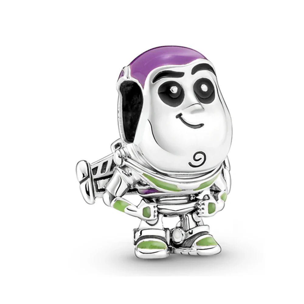 Mickey Mouse Minnie Mouse Sterling Silver Charm Beads for Bracelets