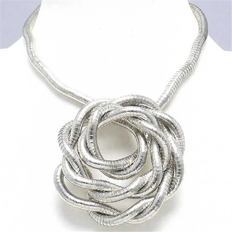 5mm 90cm Iron Flexible Twisted Snake Chain Necklace in 12 Vibrant Colors