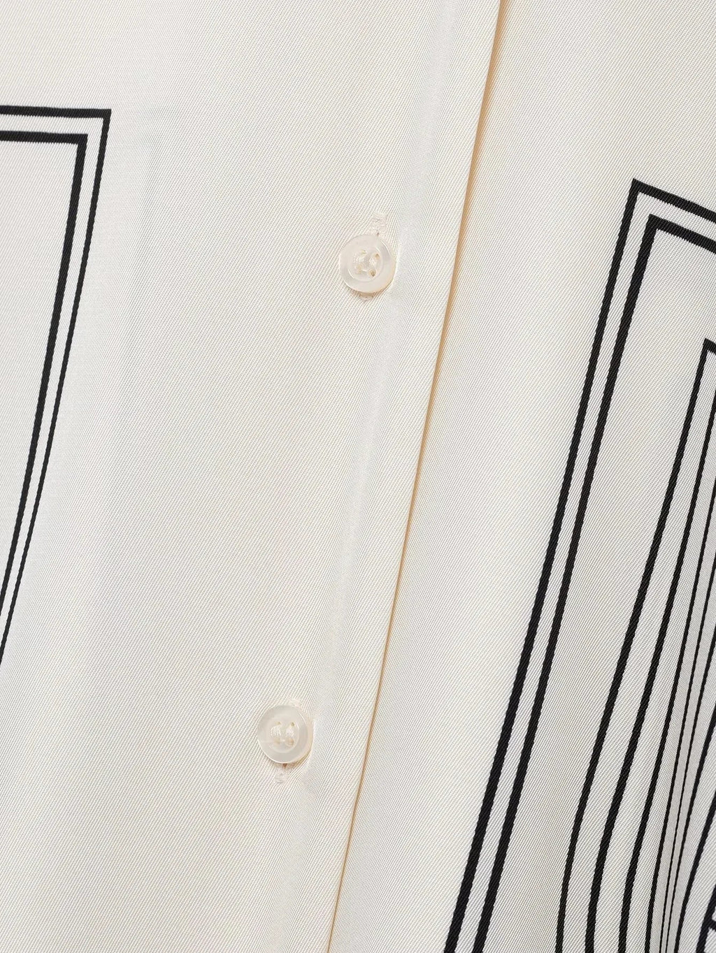 Stylish Women's Suit Set with Long Sleeve Shirt and Wide Leg Pants in Creamy Base and Geometric Patterns