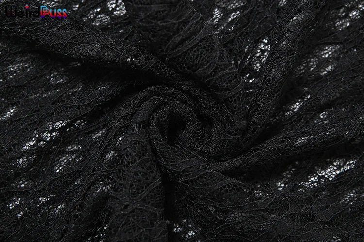 Sexy Mesh Halter Jumpsuit for Women Backless Skinny Low-Neck Midnight Clubwear Birthday Party Workout Overalls