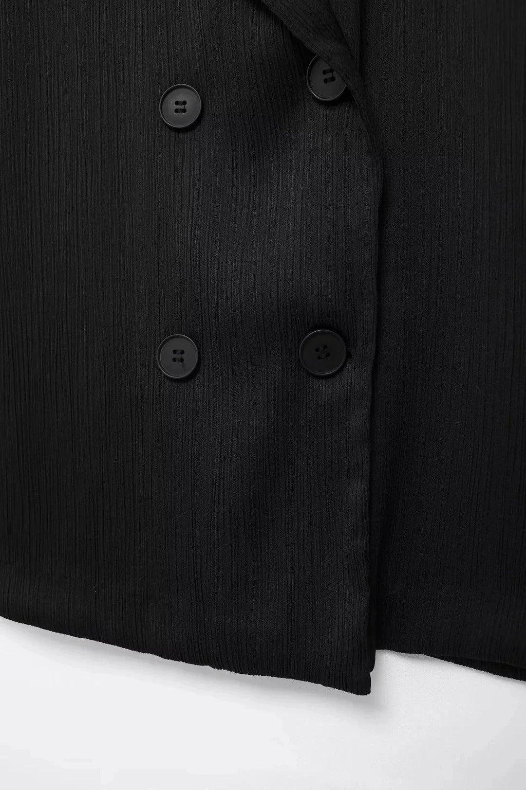 Trendy Women's Cozy Suit Set with Double Breasted Coat and Wide Leg Pants