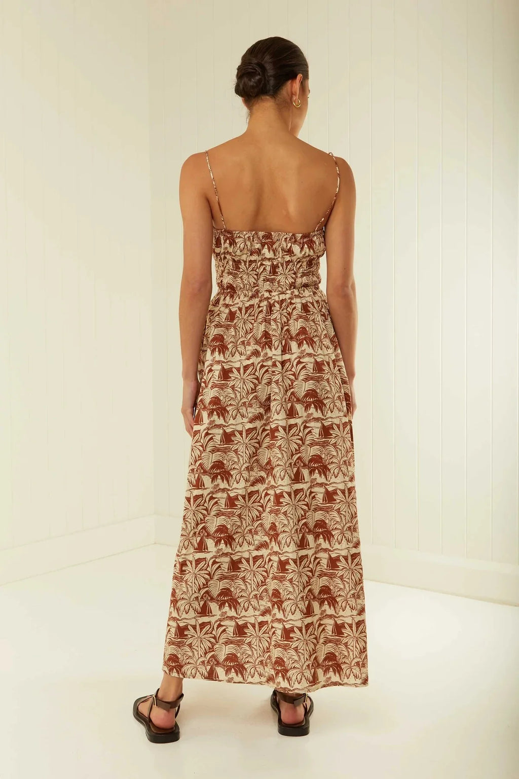 Bohemian Maxi Dress One Shoulder Strap Printed Summer