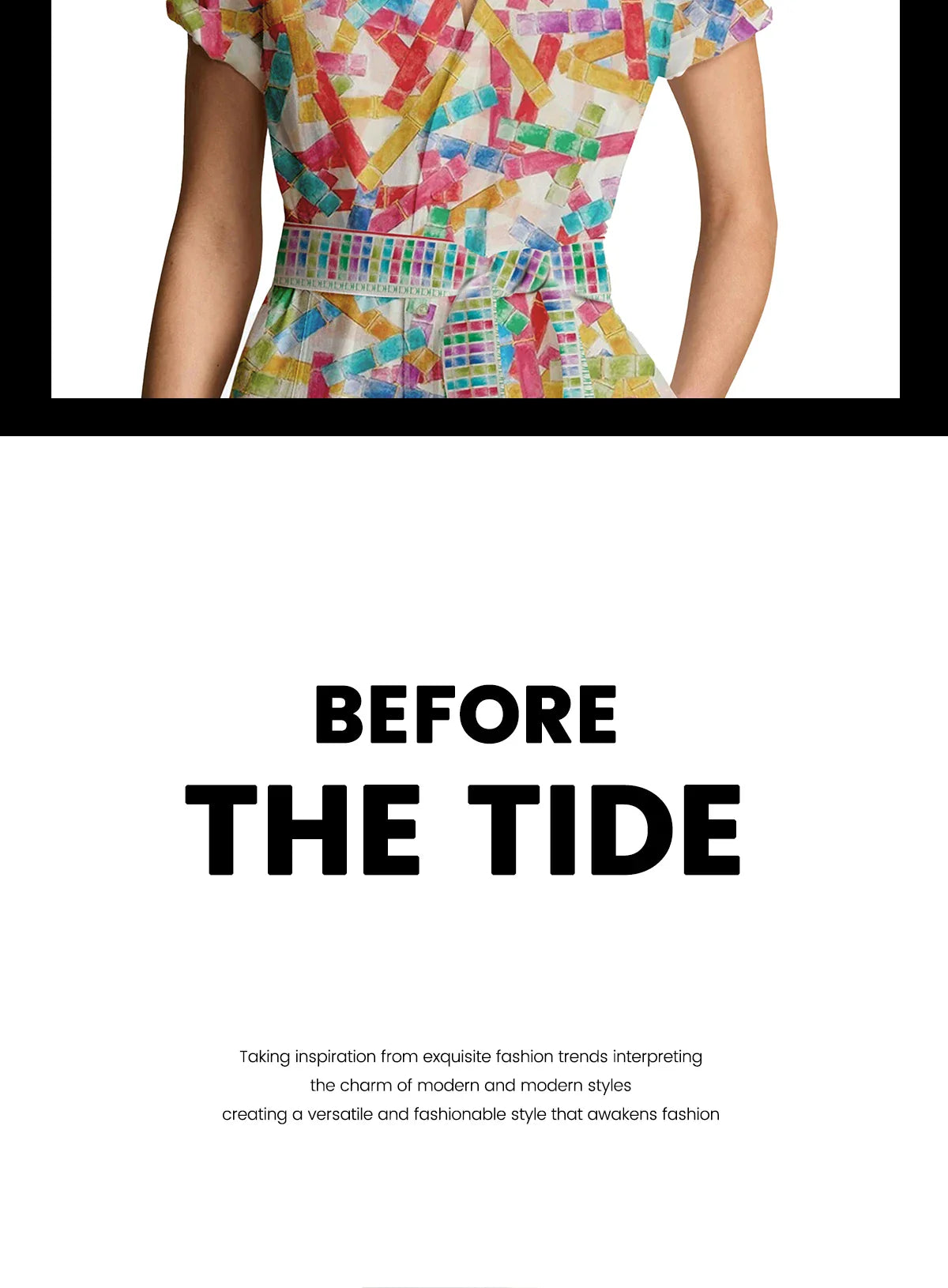 Summer Printed Shirt Dress For Women With Lapel Half Sleeve