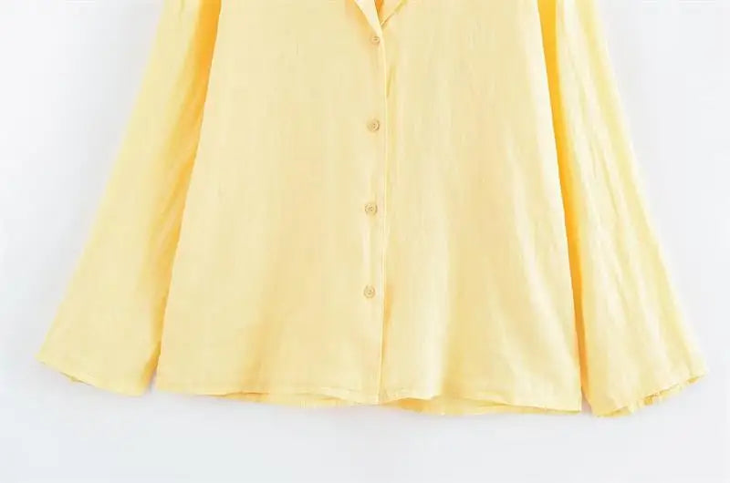 Chic Summer Women's Two-Piece Set Casual Straight Shirt and Shorts Matching Outfit for Street and Leisure Wear