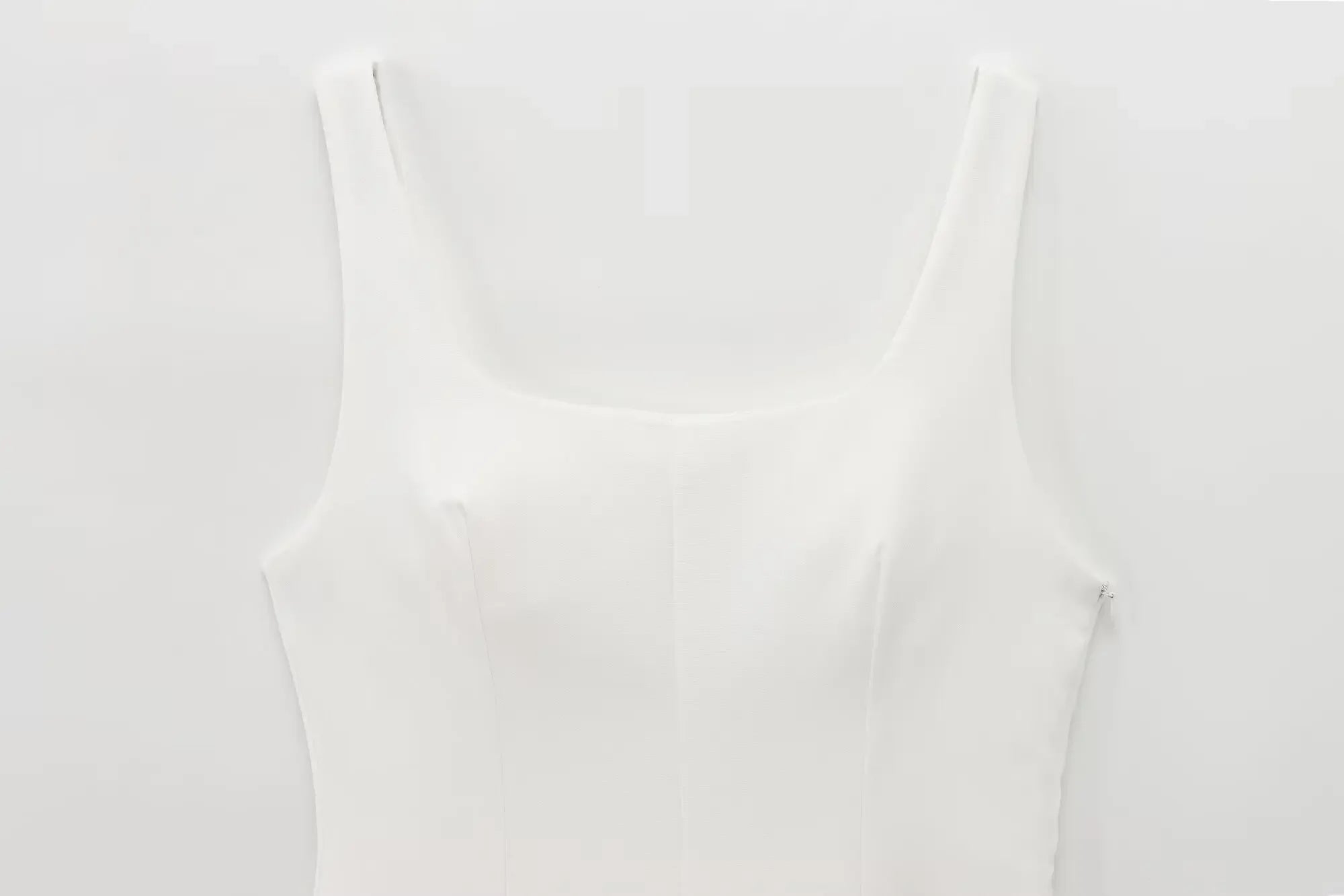 Sleeveless Pleated Mini Dress With Square Collar Chic