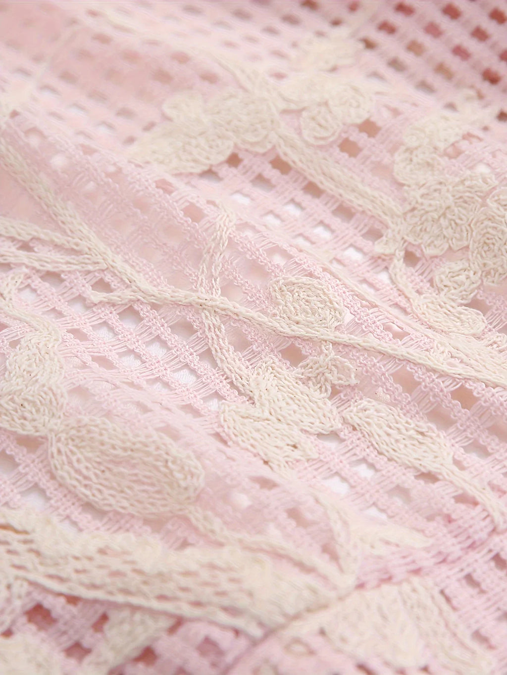 Lace Trimmed Suspender Dress With Elegant Flounce Details