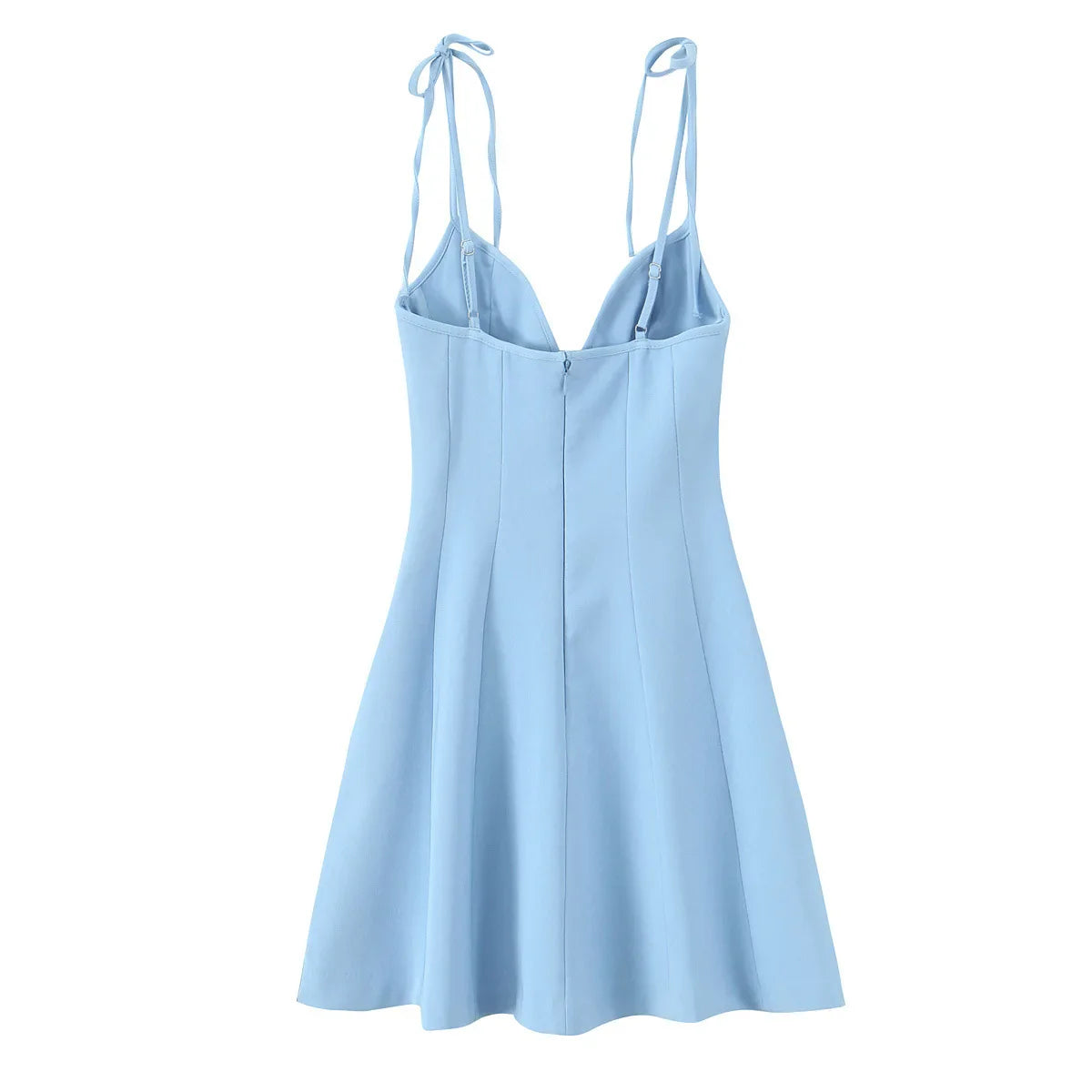 Floral Slip Dress With Bow Lace Up Sleeveless Mini Dress