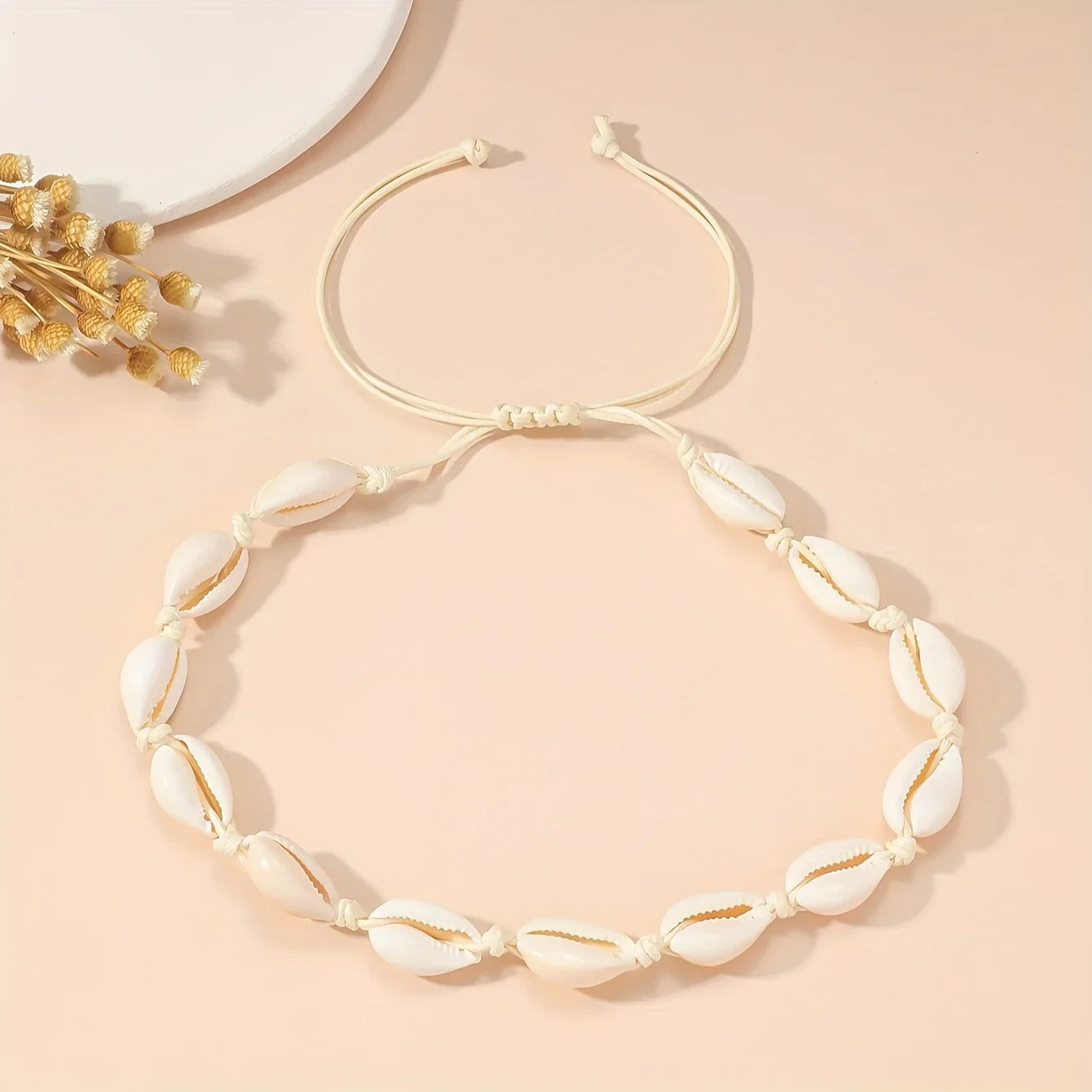 Minimalist Elegant Seashell Necklace for Women, Vintage Bohemian Beach Travel Jewelry