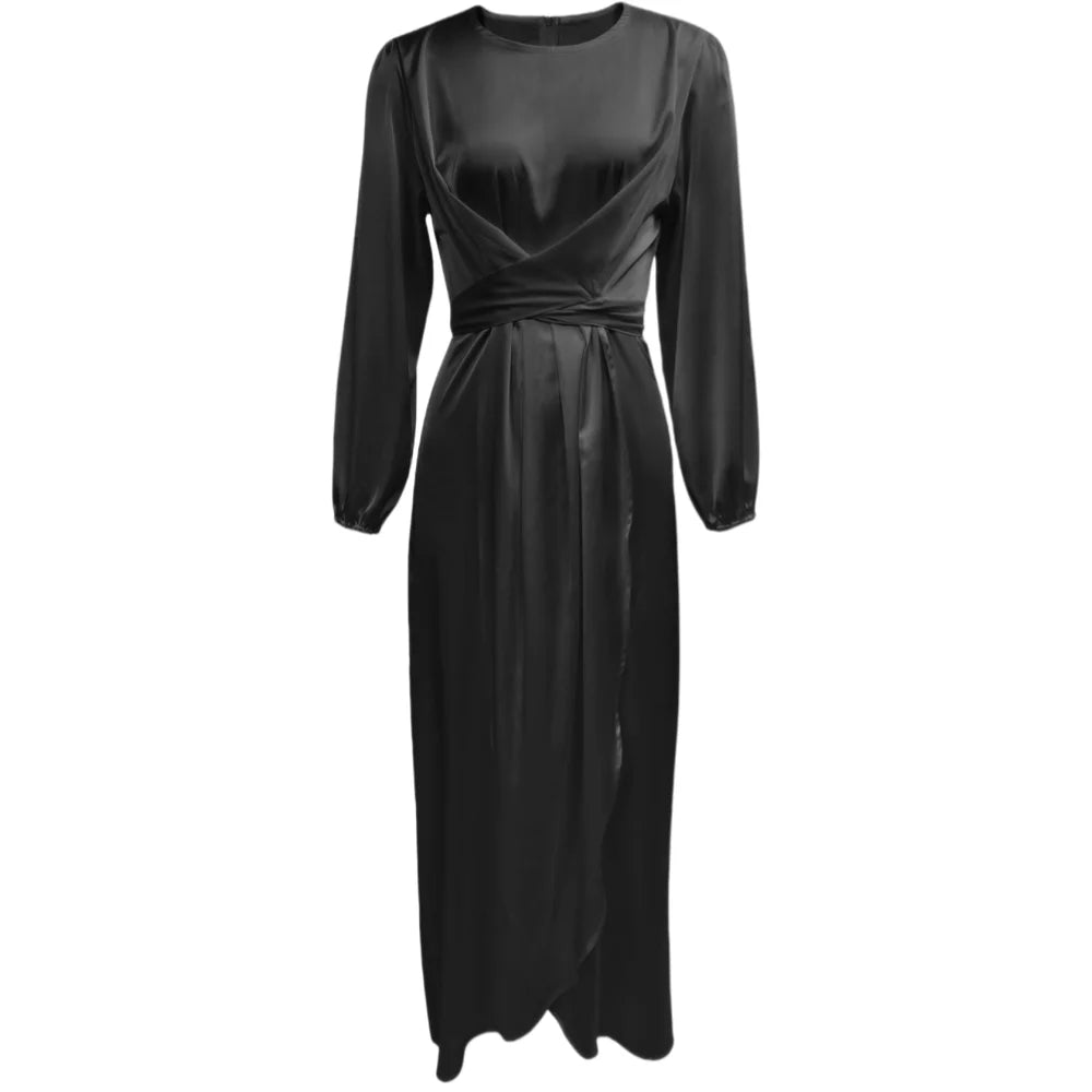 Soft Tunic Dress with Irregular Hem for Spring Women