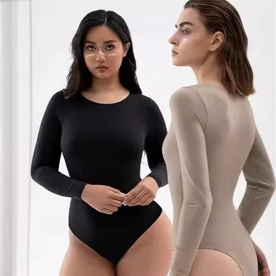 Elegant Round Neck Long Sleeve Jumpsuit for Women Premium Lightweight Summer Fashion Romper