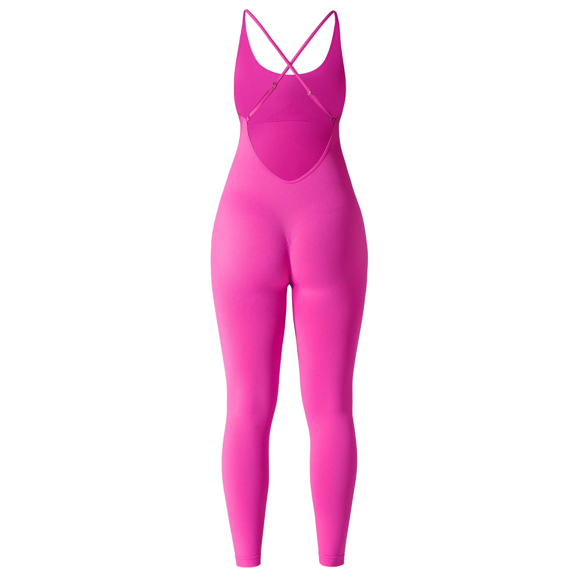Solid Sexy Sleeveless Jumpsuit for Women Summer Backless Bodycon Romper Casual Playsuit Trendy Sportswear Streetwear