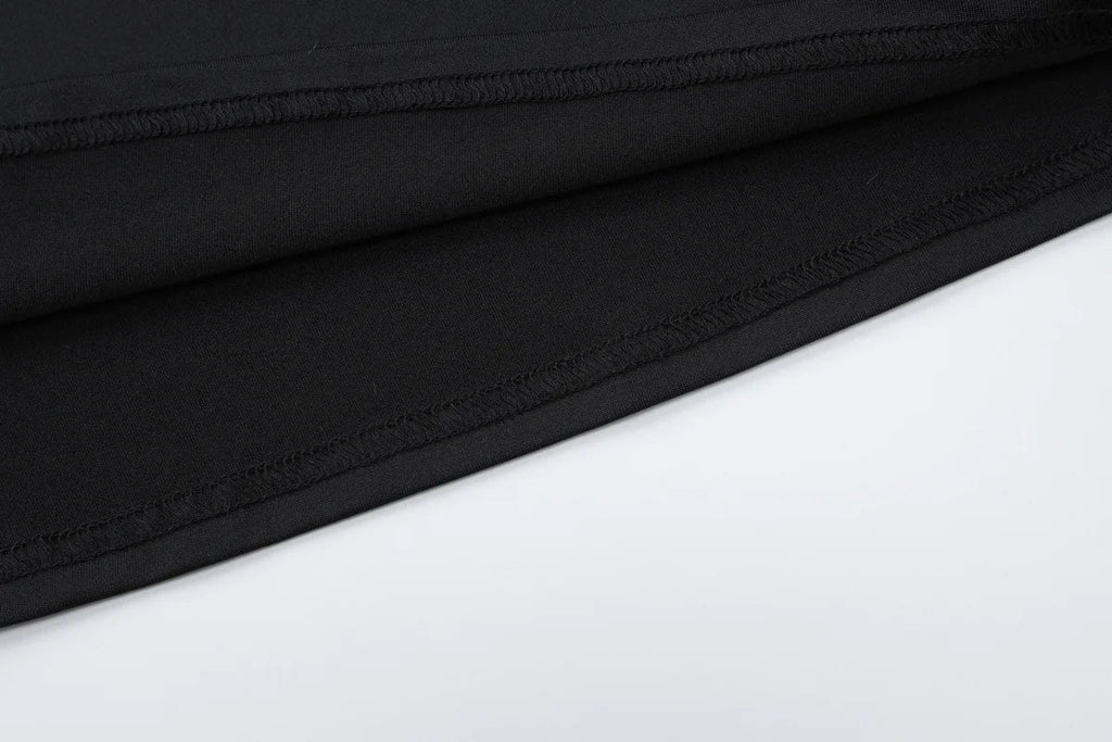 Elegant Black Pleated Maxi Dress For Women With High Waist