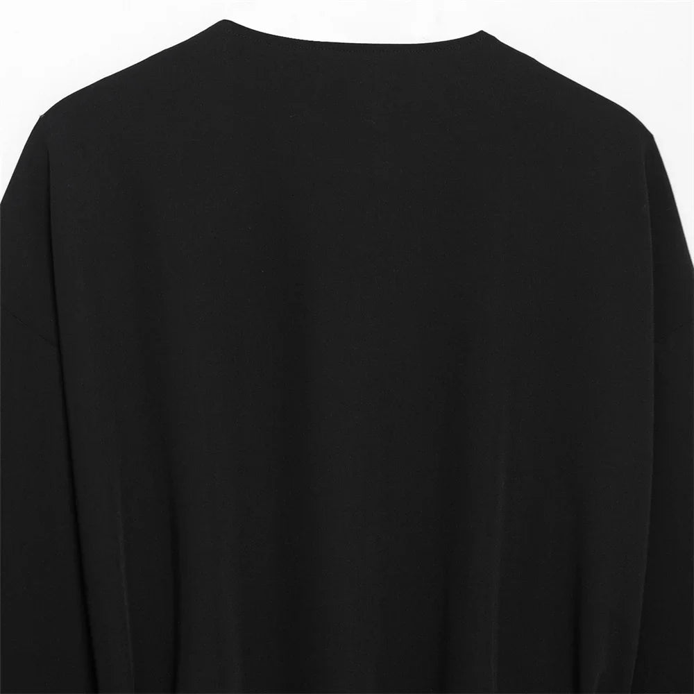 Women's Casual Double Breasted Kimono Style Suit Jacket and Straight Leg Pants Set for Spring Fashion