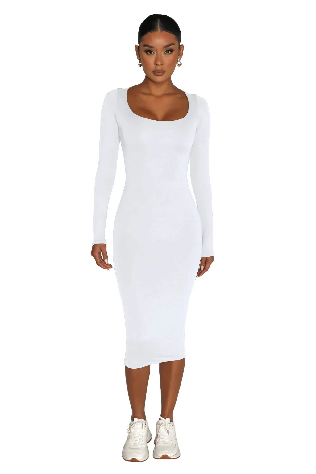 Velvet Bodycon Dress For Women Long Sleeve Party Clubwear