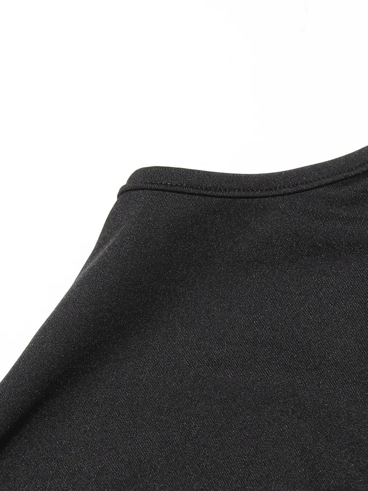 Sequin Patchwork Dress With Round Neck Mesh Sleeves