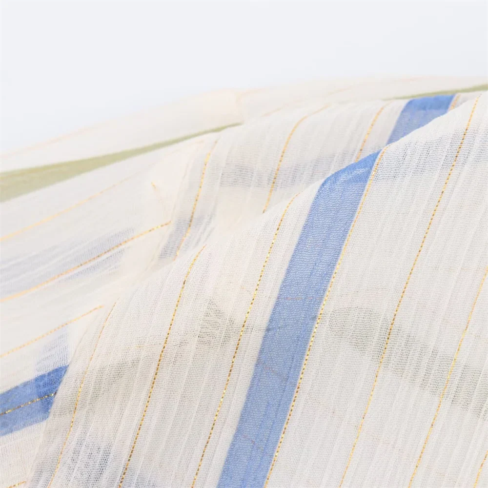 Women's Fashionable Casual Striped Lapel Shirt Long Sleeve Versatile Metal Tone Accent Autumn Blouse