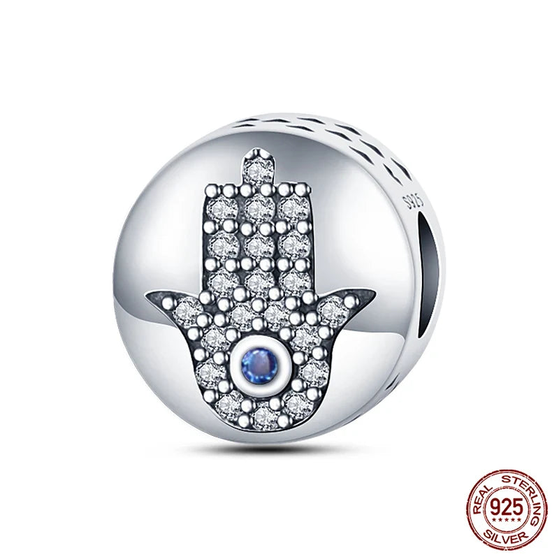 925 Silver Devil's Eye Charms Beads for Women DIY Jewelry Making