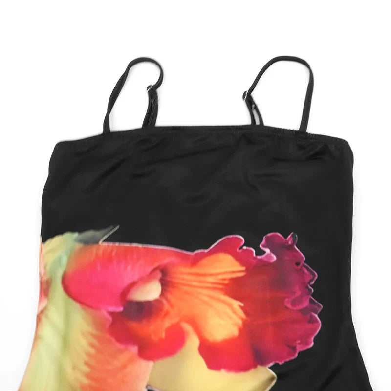 Black Lace Backless Maxi Dress Sleeveless Summer Clubwear