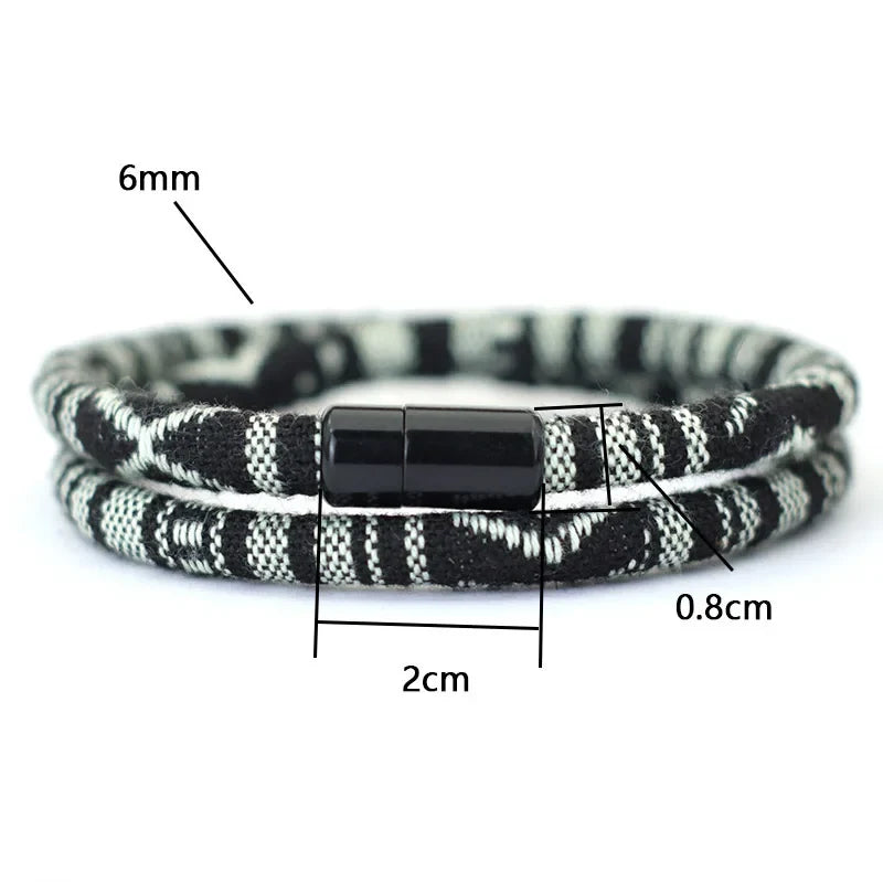 Men's Bohemia Rope Bracelet Adventure Survival Bracelet for Beach and Surf Activities
