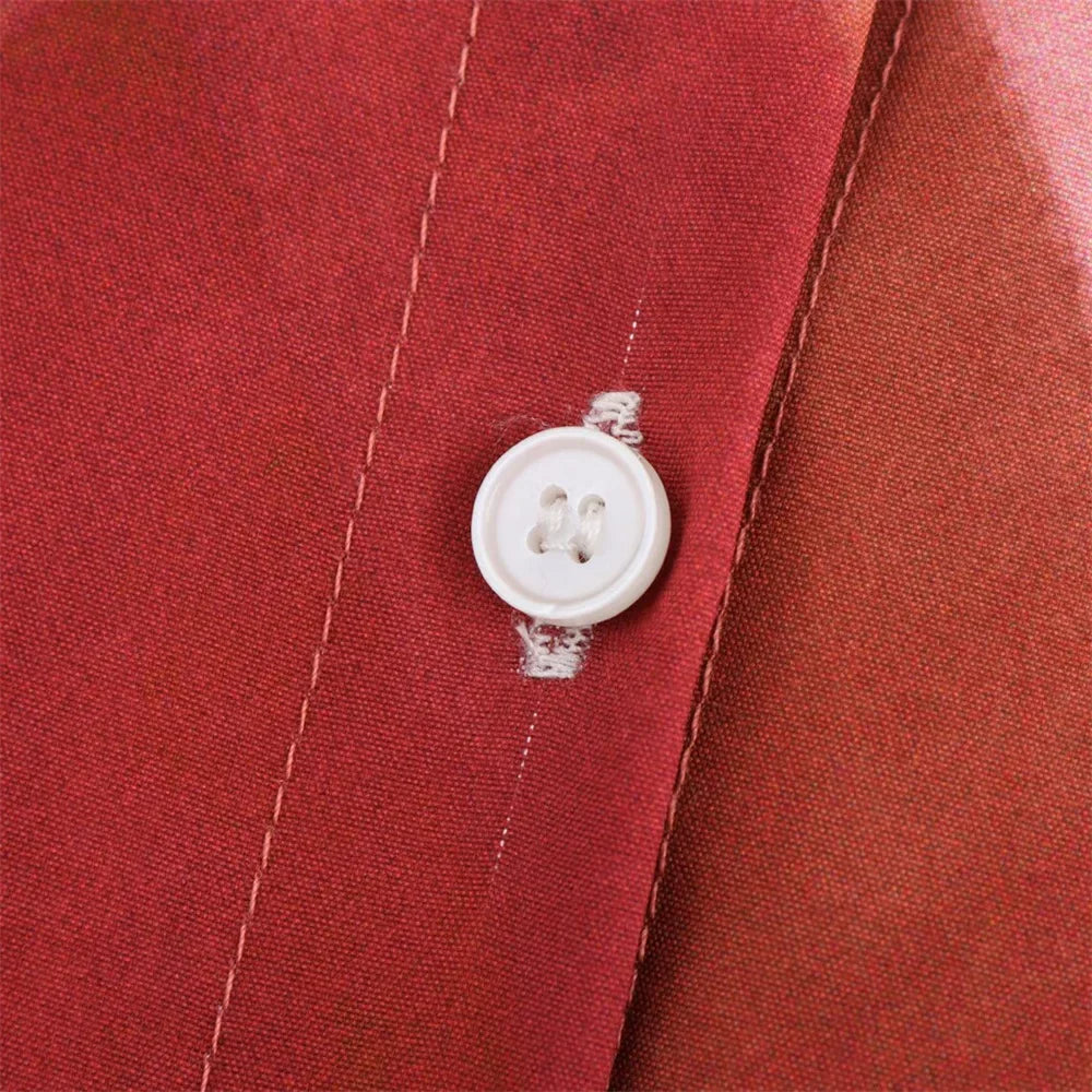 Spring Collar Long Sleeve Single Breasted Women's Casual Shirt with Geometric Print and Silk Texture