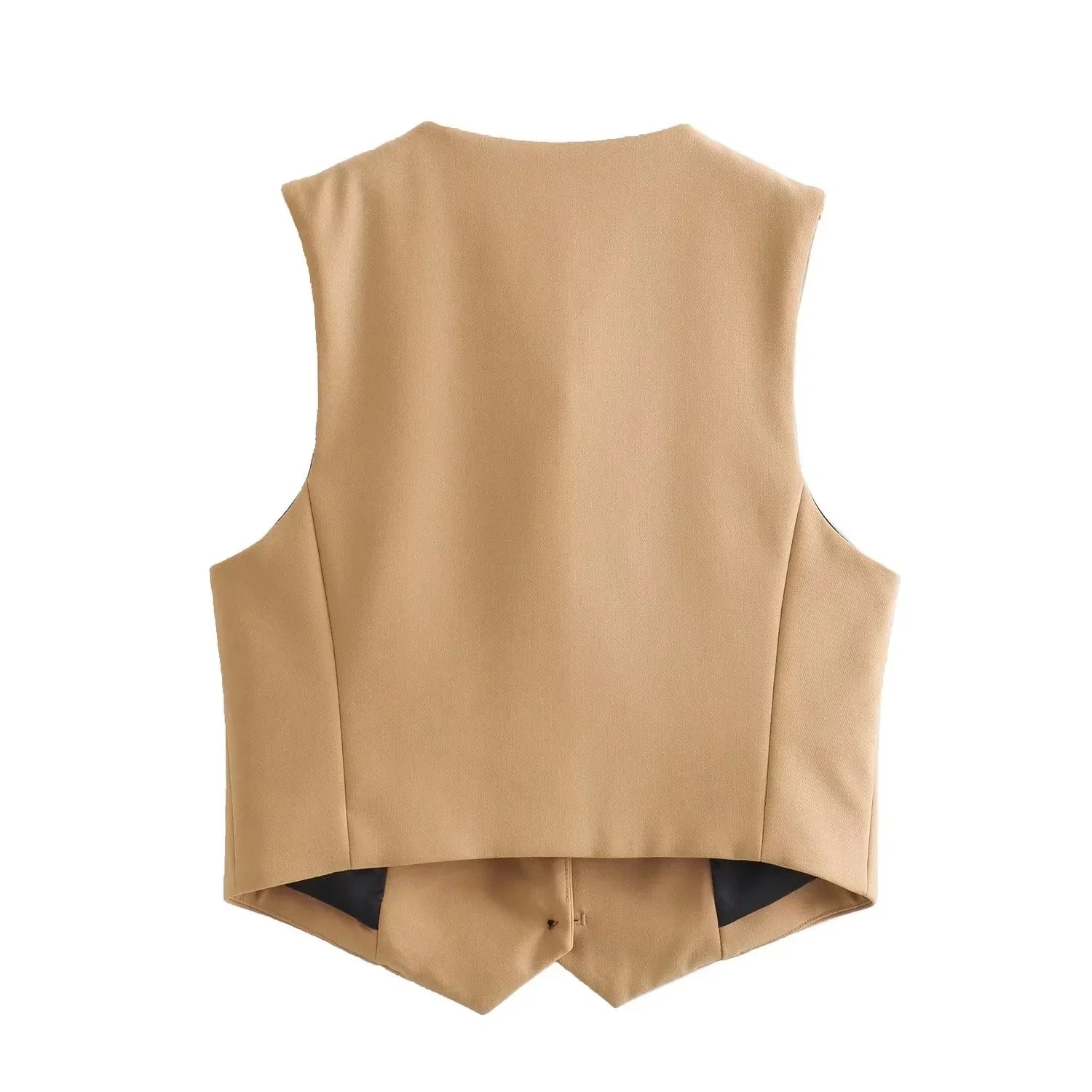 Casual Solid V Neck Sleeveless Vest and Wide Leg Pants Set for Elegant Summer Style