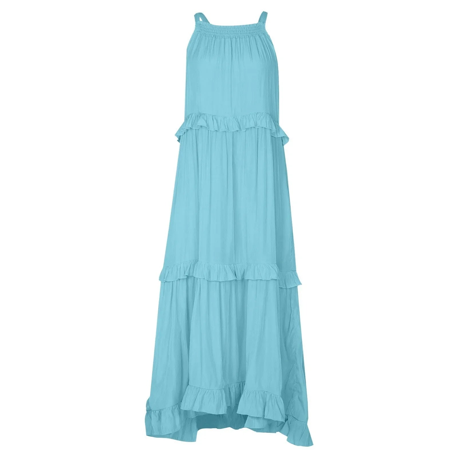 Women Summer Maxi Dress Lightweight Beach Swing Dress