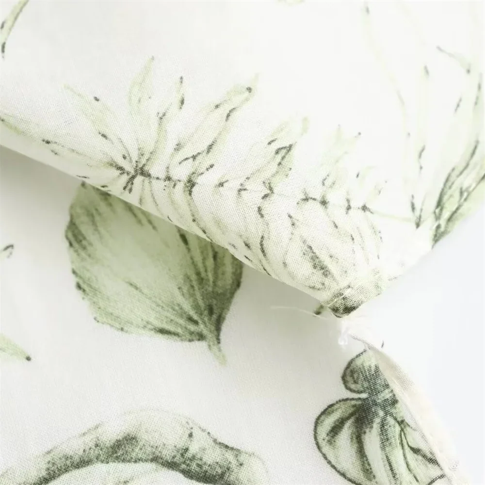 Casual Loose Printed Shirt and Wide Leg Straight Pants Set for Women Versatile Stylish Everyday Outfit