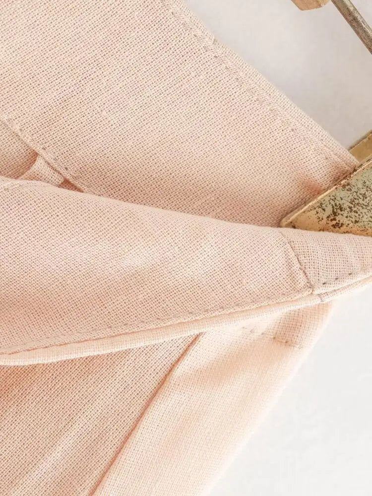 Women's 2-Piece Fashion Set Solid Pleated Vest Top and High Waist Midi Skirt Chic Coordinated Outfit for Elegant Style