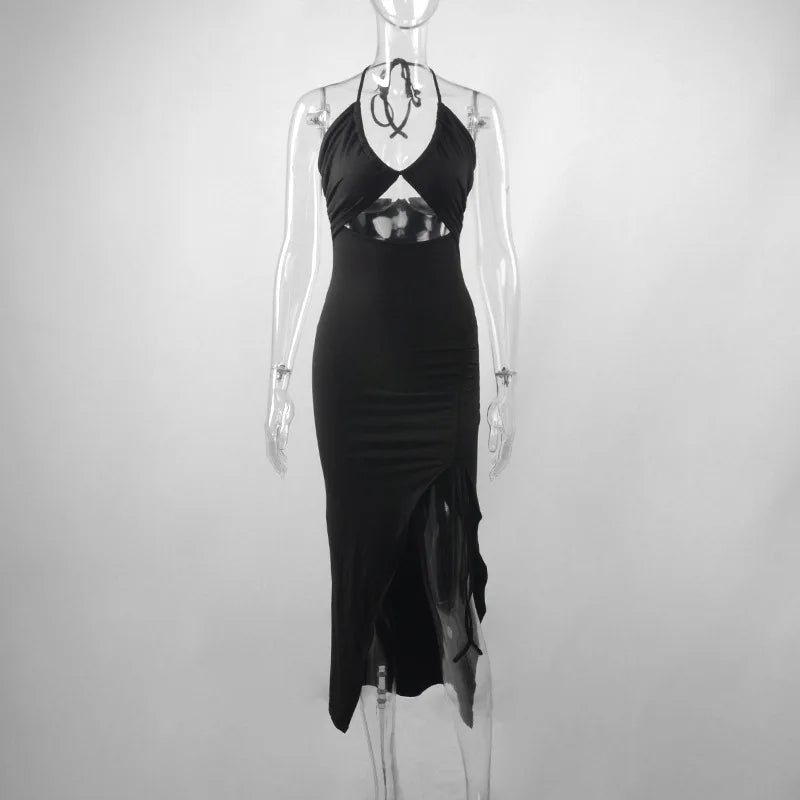 Backless Dress for Women Sleeveless Hollow Out Slim Summer