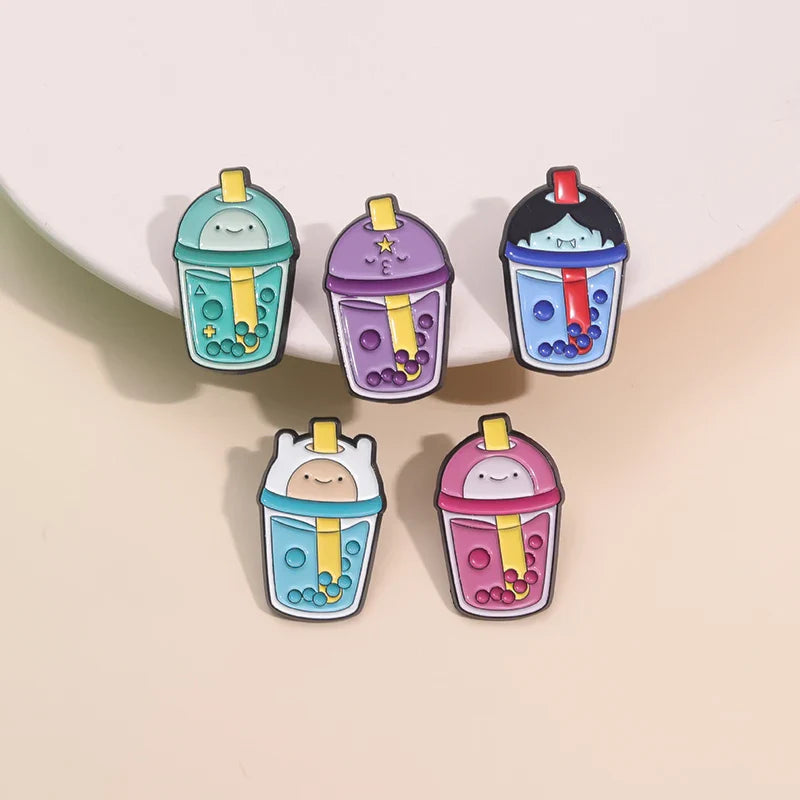 Cute Cartoon Anime Character Enamel Pins Custom Little Monk Brooches Funny Jewelry Gift for Friends