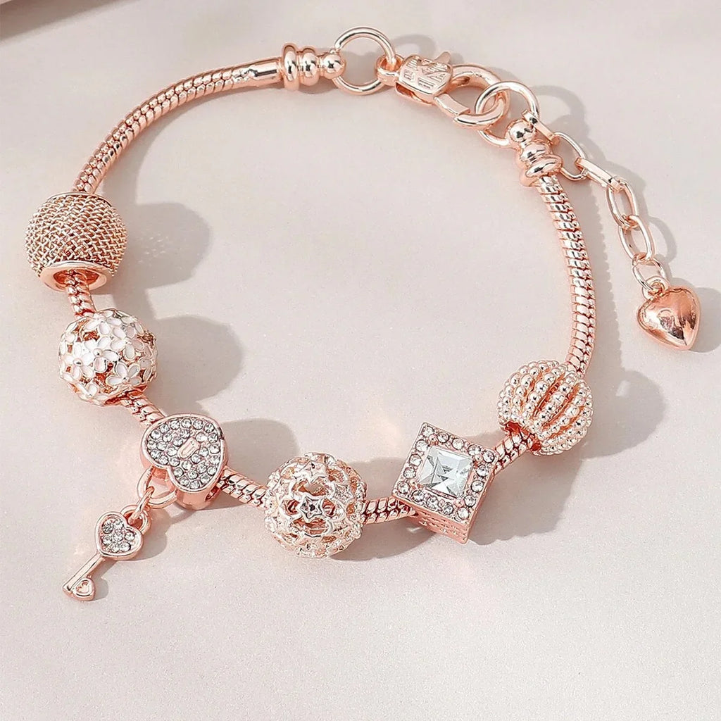 Women's Fashion Beaded Love Bracelet for Daily Wear and Special Occasions