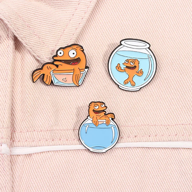 Cartoon Character Enamel Pins Set Cute Anime Brooches Fashion Accessories