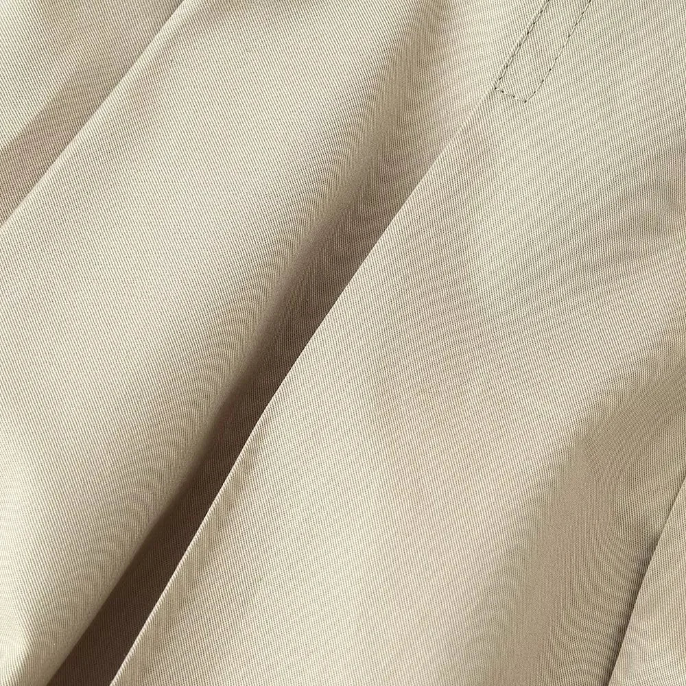 Women's Casual Dress With Belt Splicing Design Lightweight