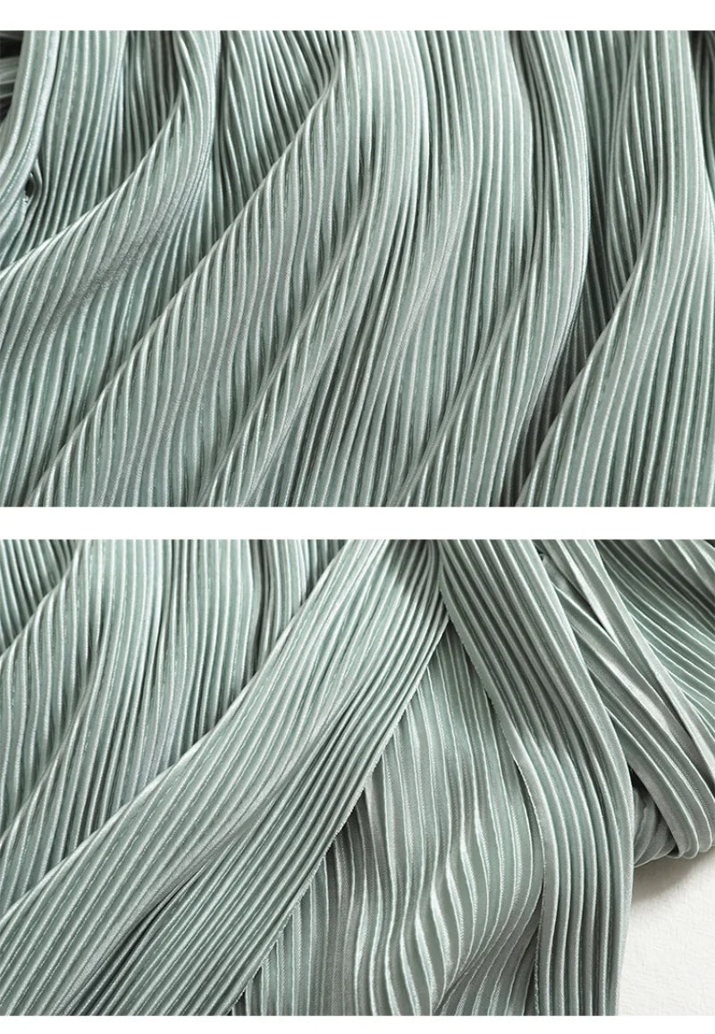 Elegant Summer Two Piece Set for Women Featuring Round Neck T-Shirt and High Waist Wide Leg Pants