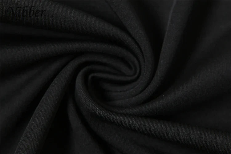 Elegant Nibber Pleats Two Piece Set for Women Hooded Low Neck Long Sleeve Top with Solid Flared Pants Casual Matching Trendy Outfit