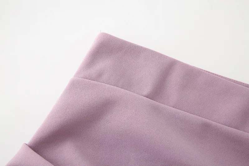 Asymmetric Pleated Off Shoulder Midi Dress For Women