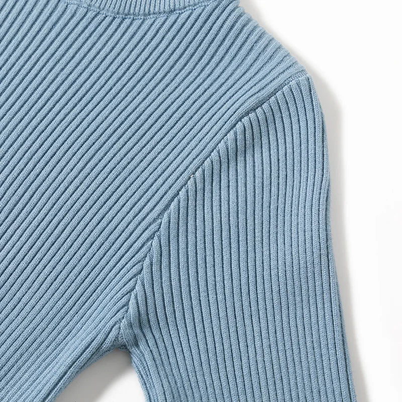 Women's Autumn Knit Dress Bodycon Maxi O Neck Chic Office