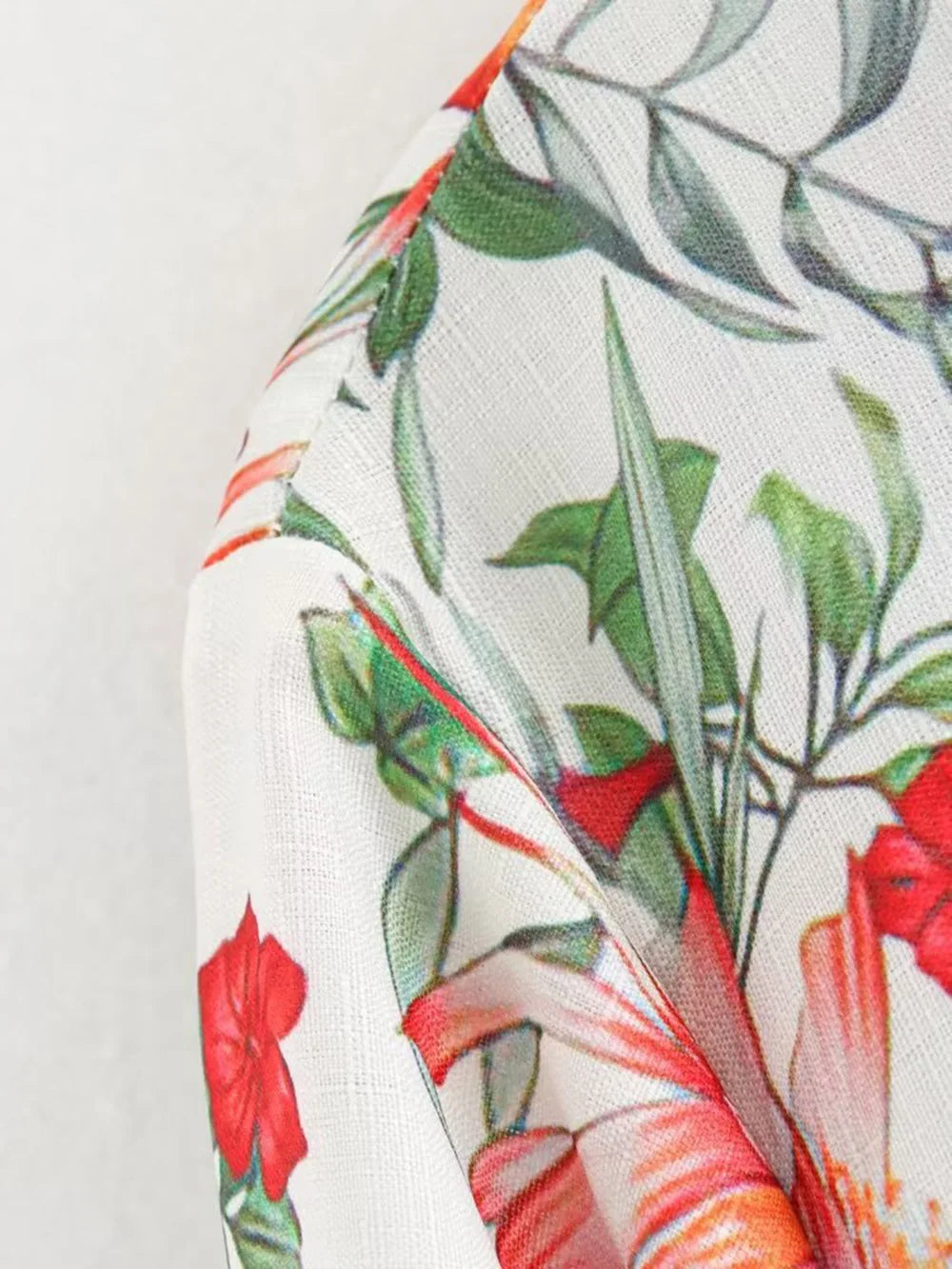 Women's Bohemian Casual Trousers Set with Long Sleeve Shirt and High Waisted Wide Leg Pants