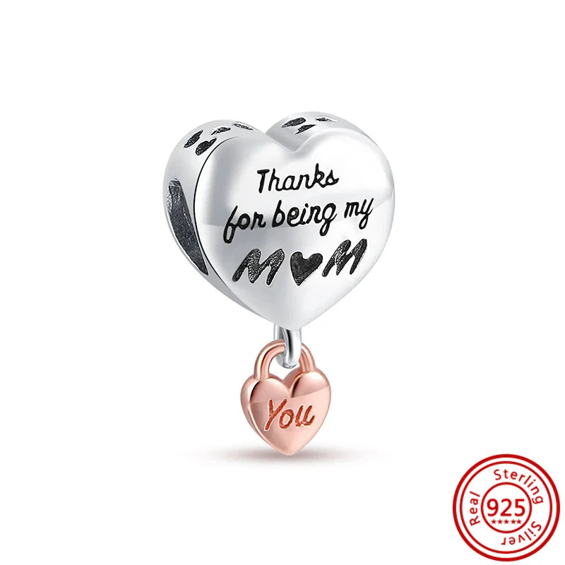 Fit Pantaro Peacock Cake Teeth Butterfly Crown S925 Silver Charms Beads Fine Jewelry for Women Gift