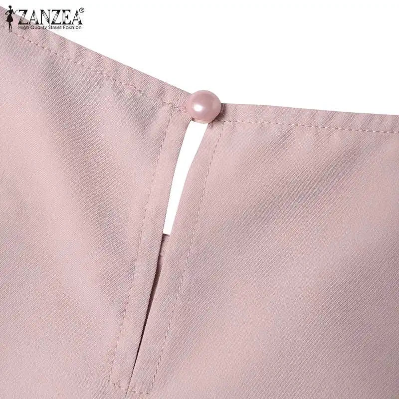 Summer Dress For Women Short Sleeve Knee Length With Pockets