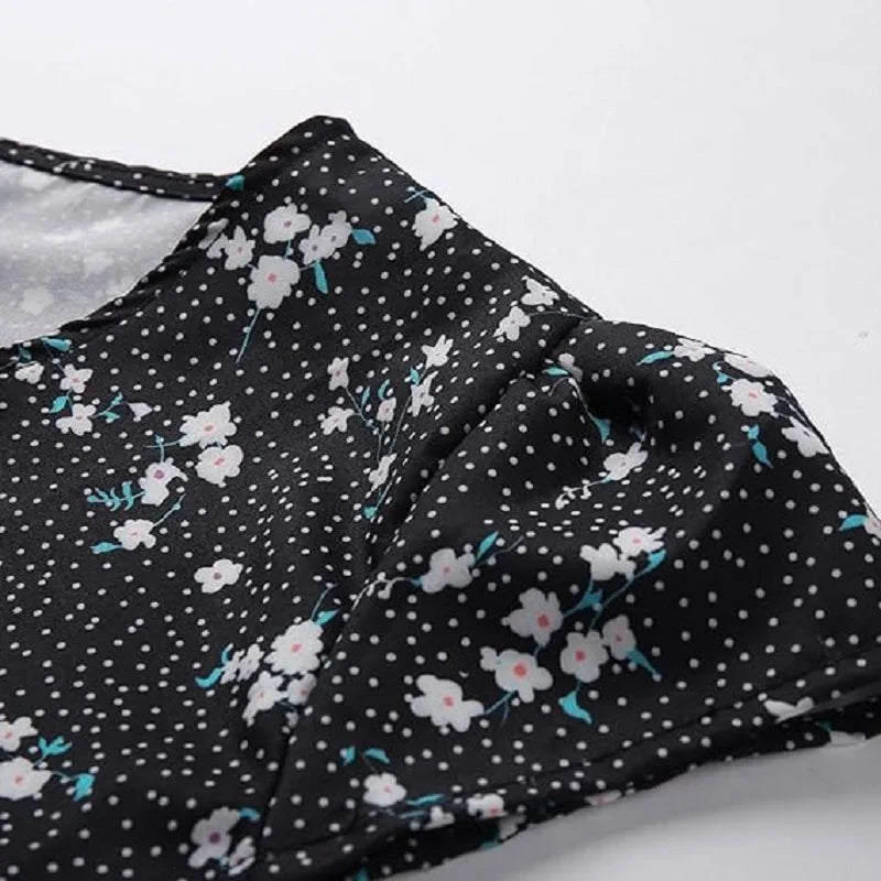 Floral Mini Dress With Short Sleeves For Summer Outfit