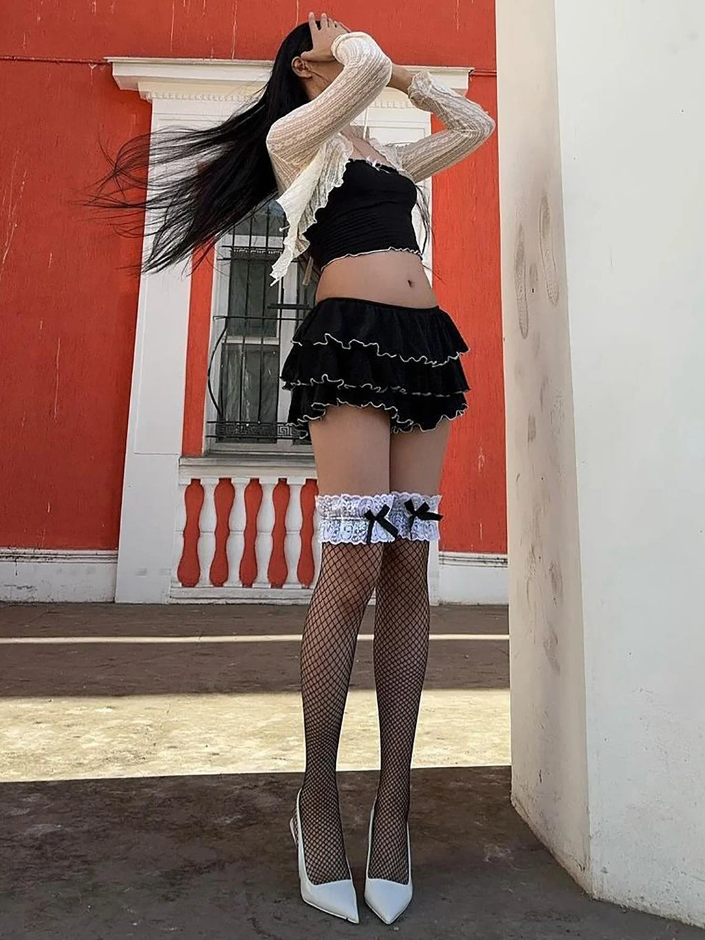 Sexy Matching Tube Top and Ruffled Skirt Set Women Summer Party Club Date Outfit Streetwear Y2K Style