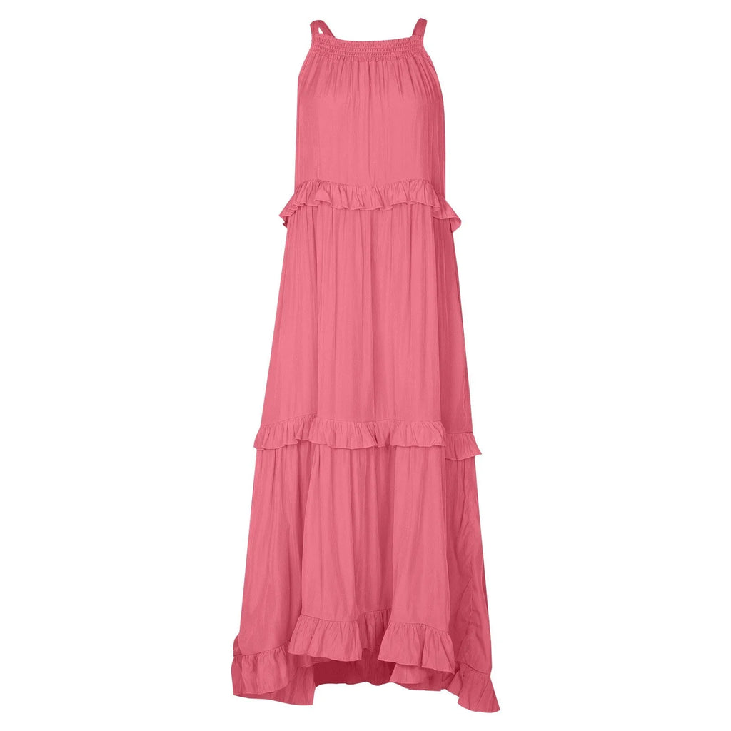 Women Summer Maxi Dress Lightweight Beach Swing Dress