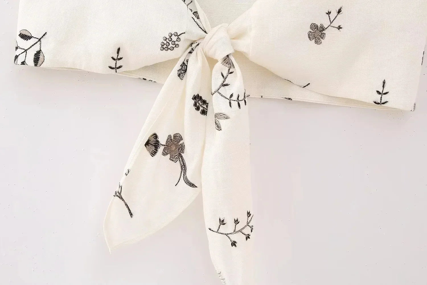 Summer Women Two Piece Set Embroidered Bowknot Short Sling Top with Elegant Midi Skirt Slim Fit Casual Fashion Outfit