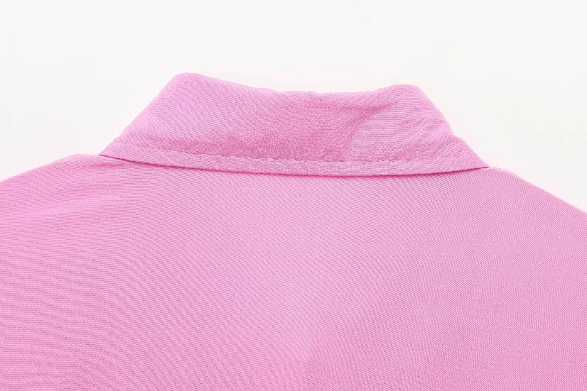 Fashionable Women Single Breasted Long Sleeve Shirt Button Up Blouse Casual Streetwear Top for Spring and Summer